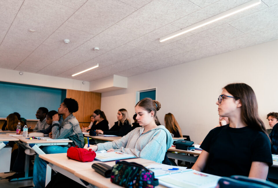 leerlingen in klas